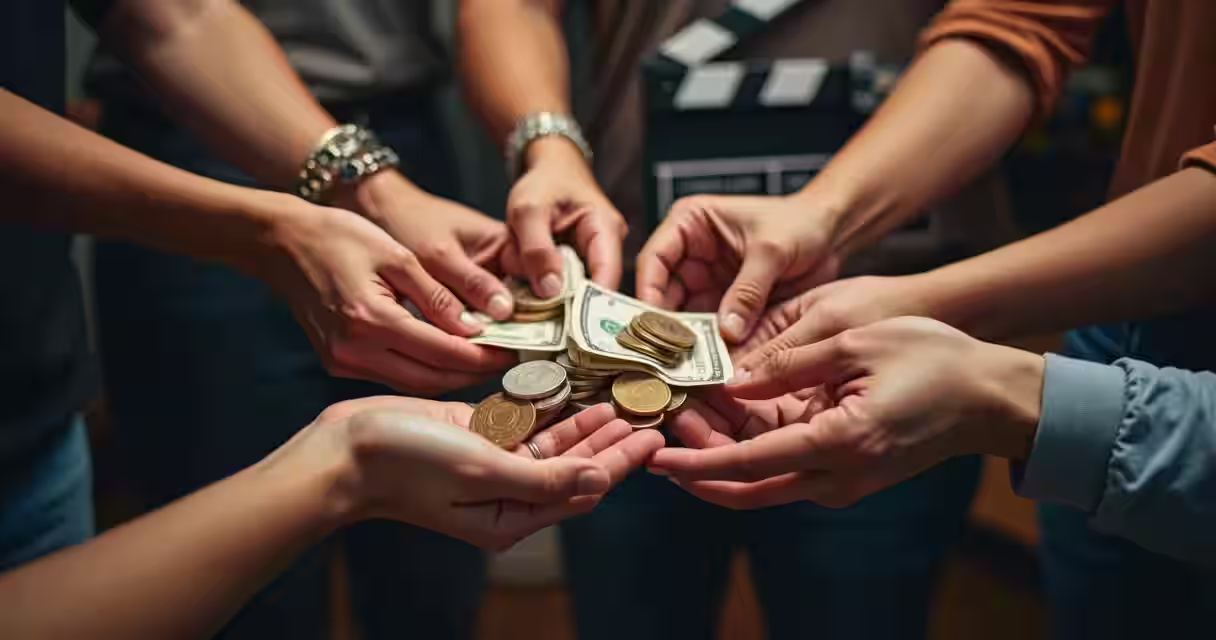 Pessoas contribuindo com doações em dinheiro para apoiar série The Chosen
