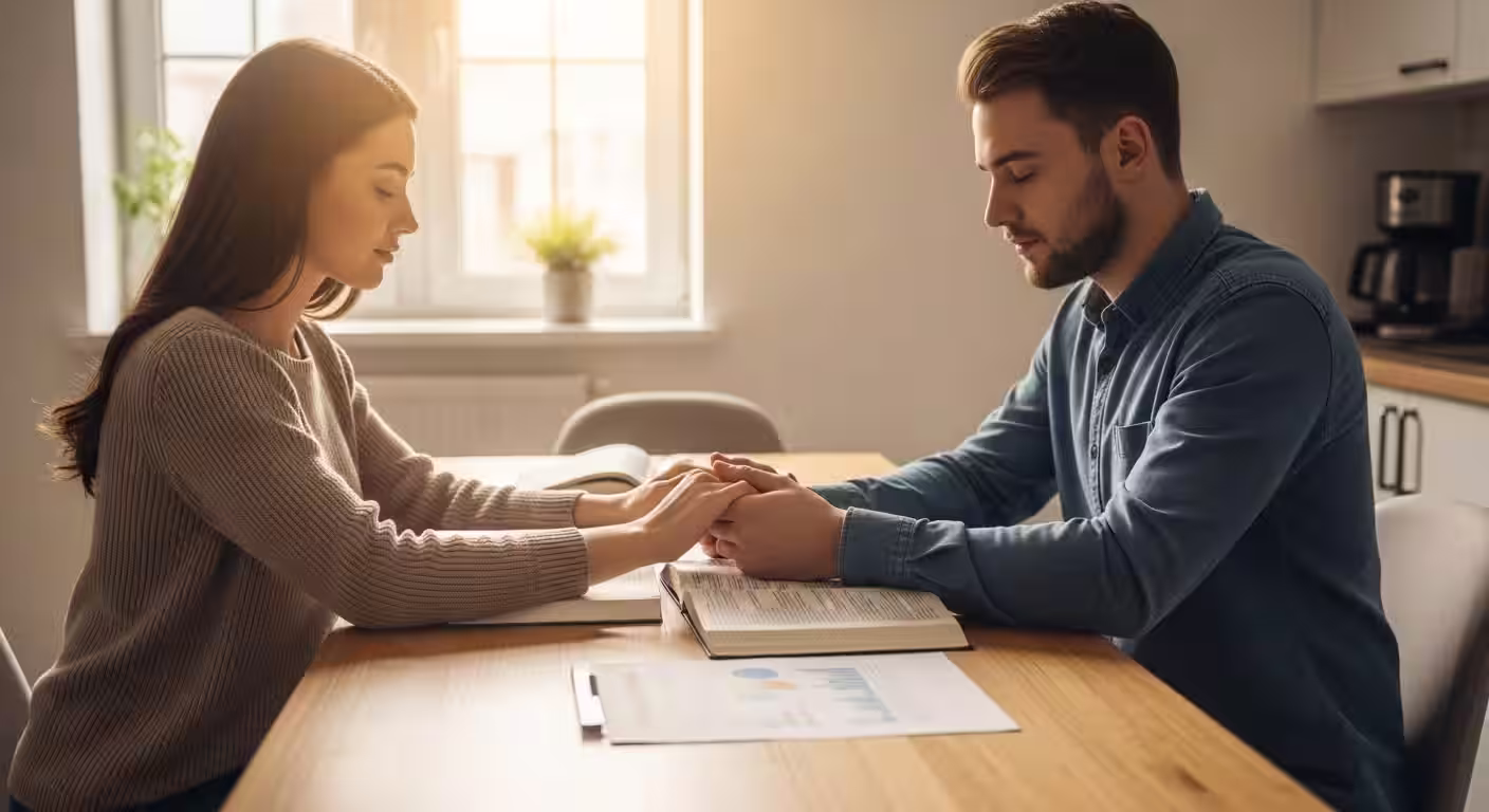 Planejamento financeiro cristão para jovens casais começa com oração
