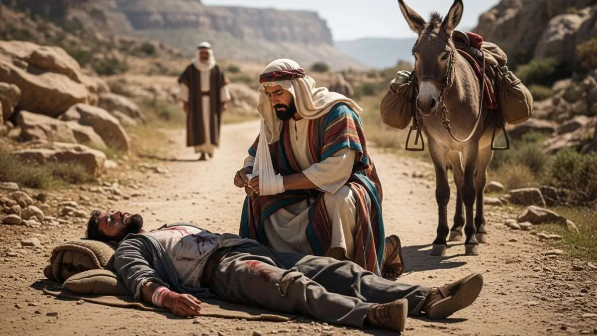 parábola do bom samaritano demonstrando amor ao próximo